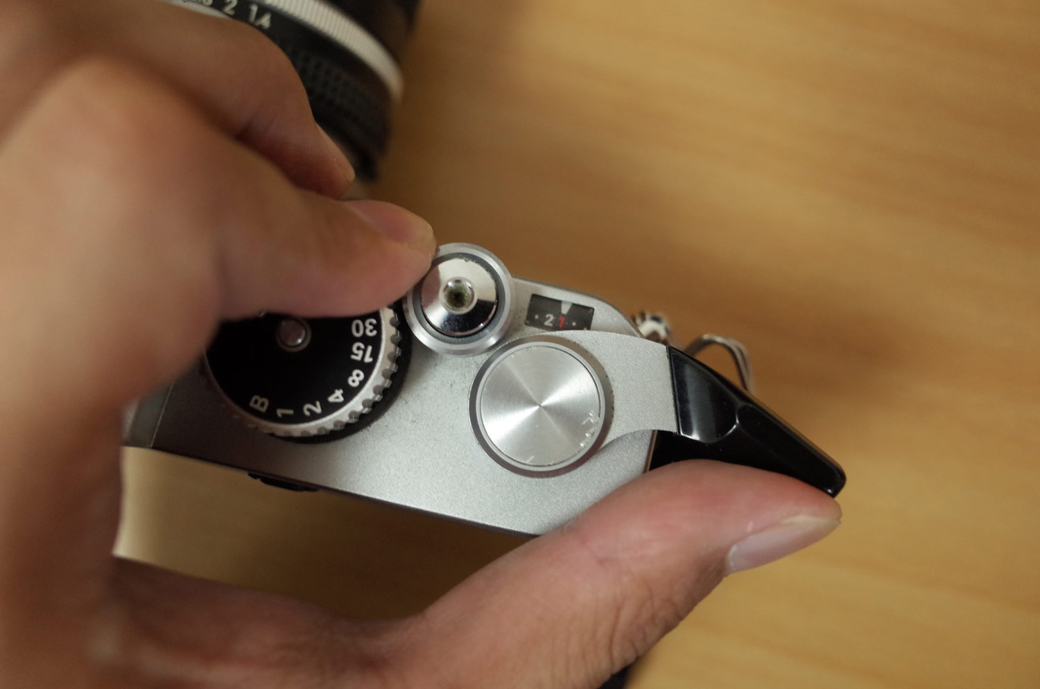 フィルムを巻く