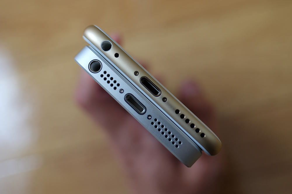 iPhone 6s・iPhone SE 本体の薄さ