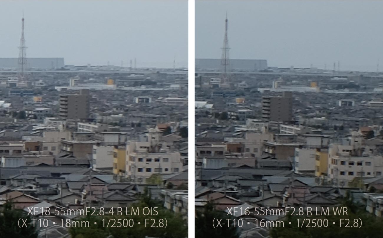 XF18-55 vs XF16-55 X-T10 街並み