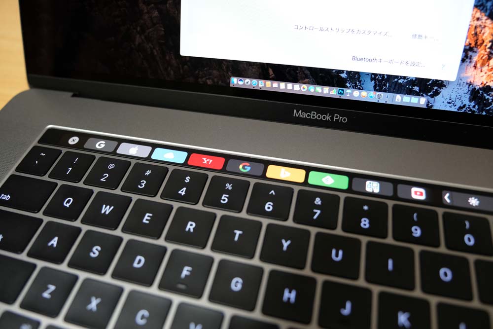 Touch Bar(Safariの新規ウィンドウ)