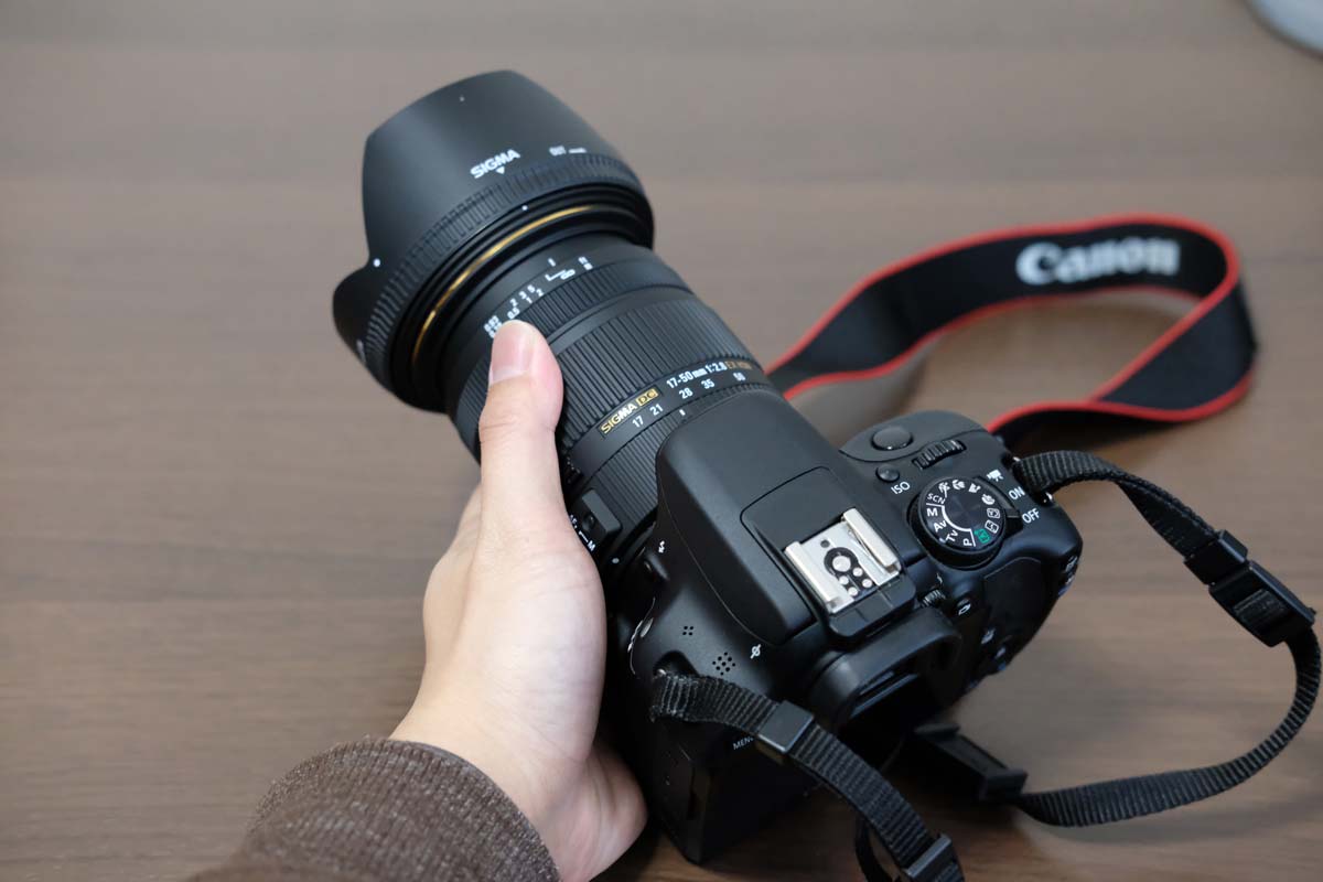 20170223161920j:plain SIGMA 17-50mmとEOS kiss X7