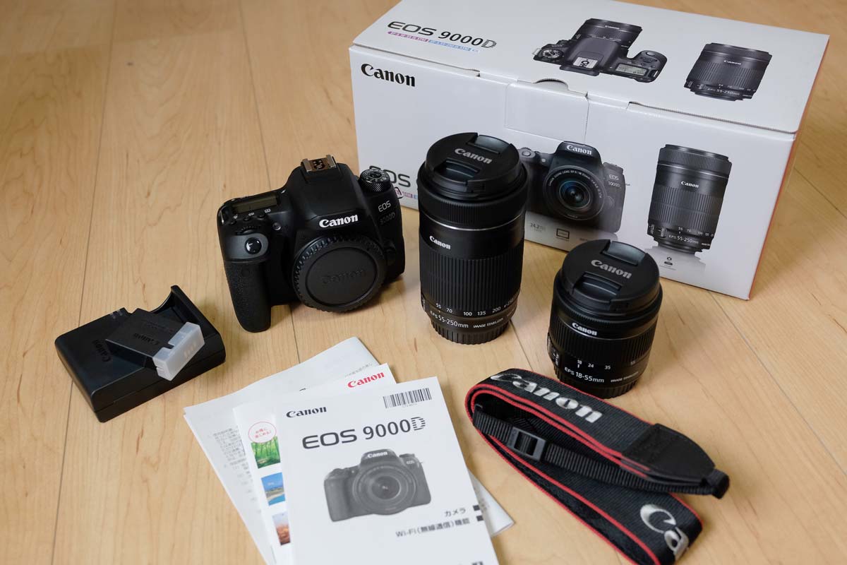 EOS 9000Dの内容物 EOS 9000Dの内容物