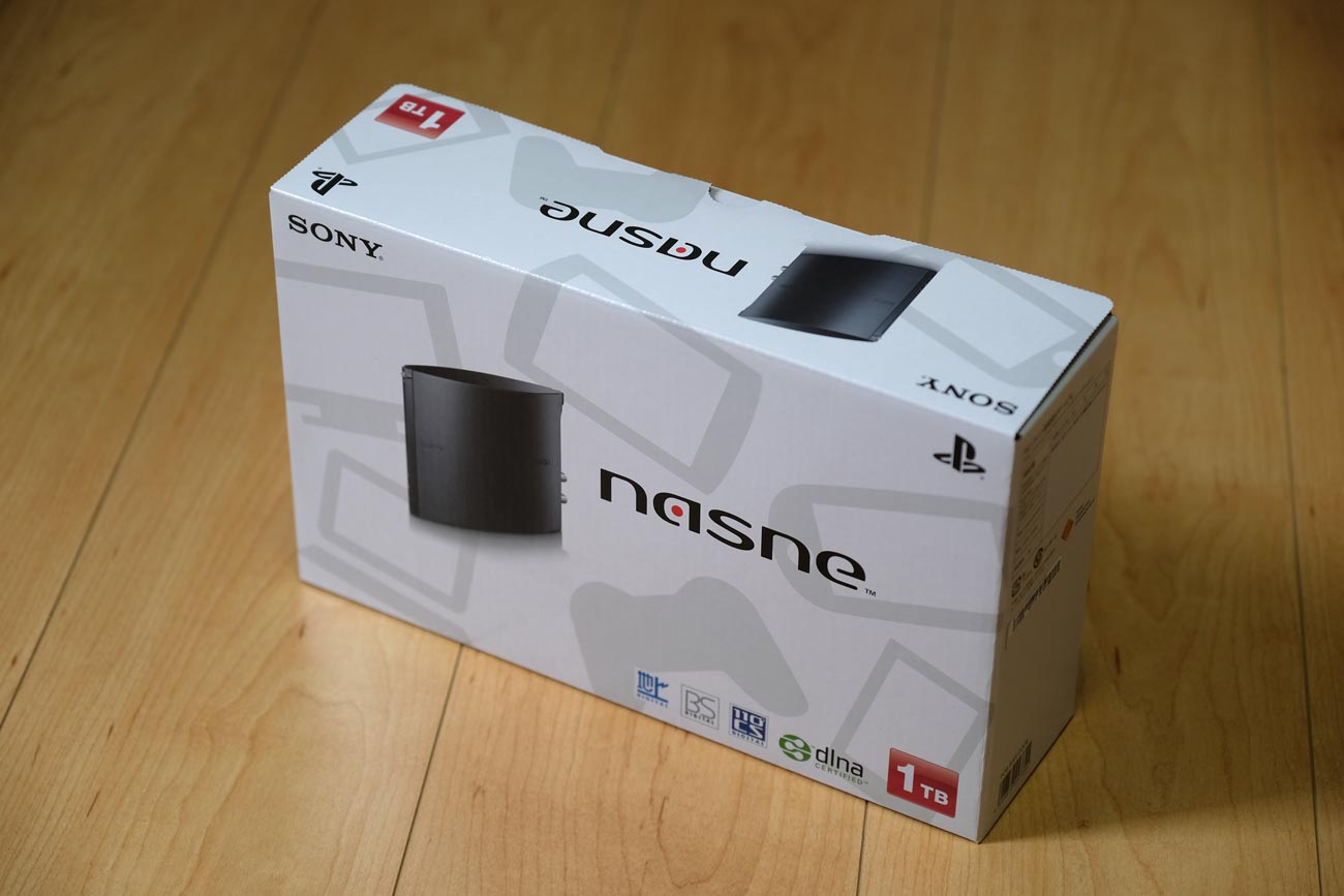nasne パッケージ