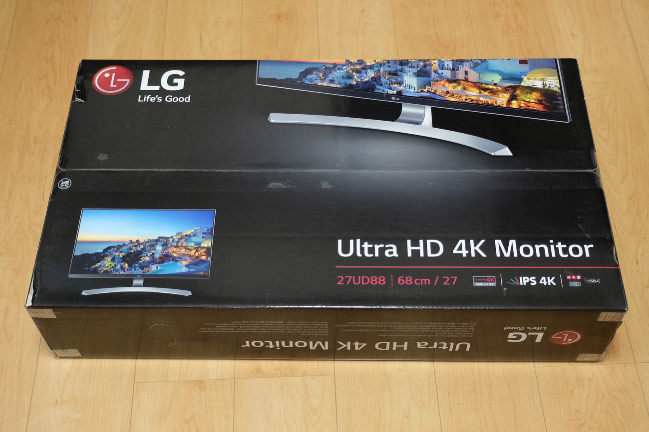 20171010170320j:plain LG 27UD88-W 梱包