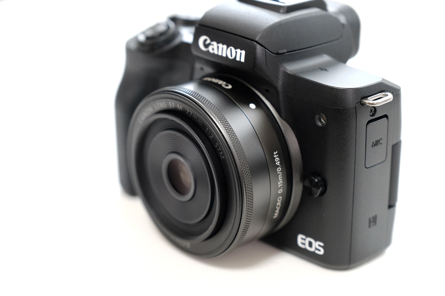 EF-M22mmF2とEOS Kiss M 電源ON