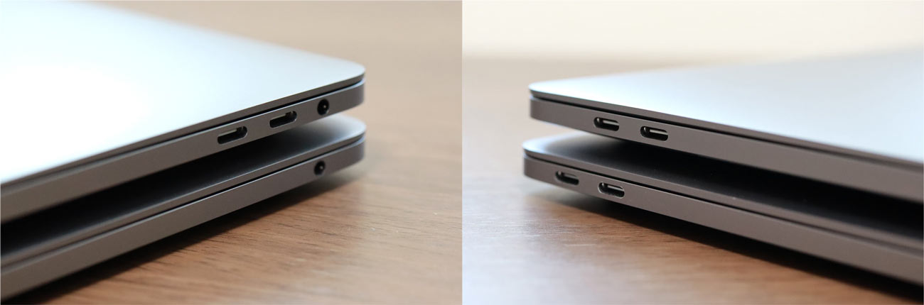 タッチバーあり・なし USB-Cポートの違い