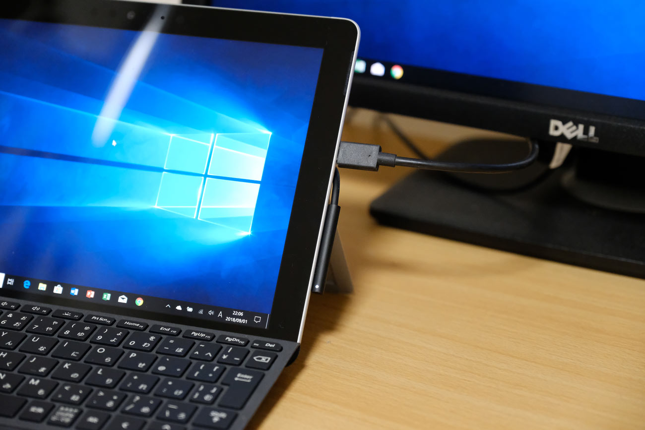 Surface GoとDisplayPort接続