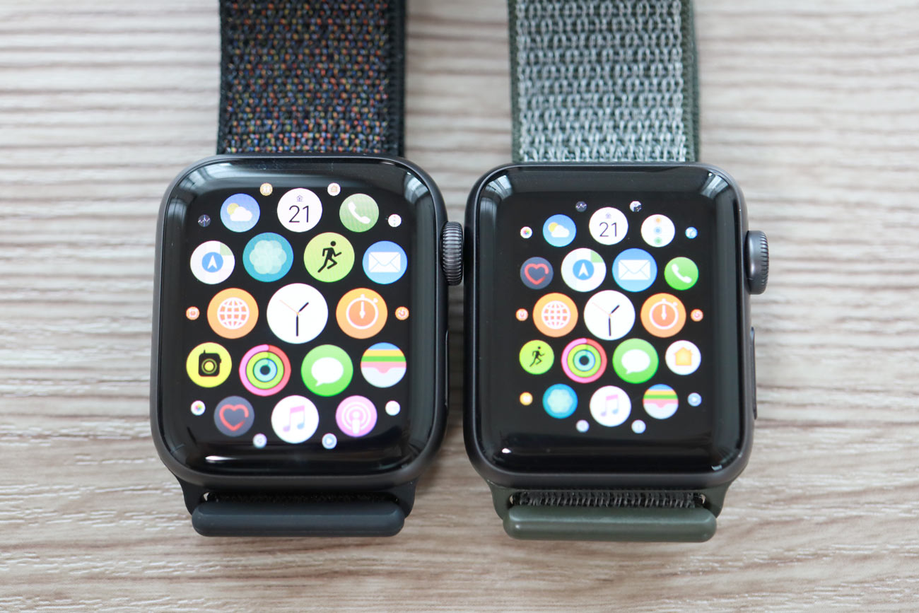 Series 4・Series 3 画面サイズの違い
