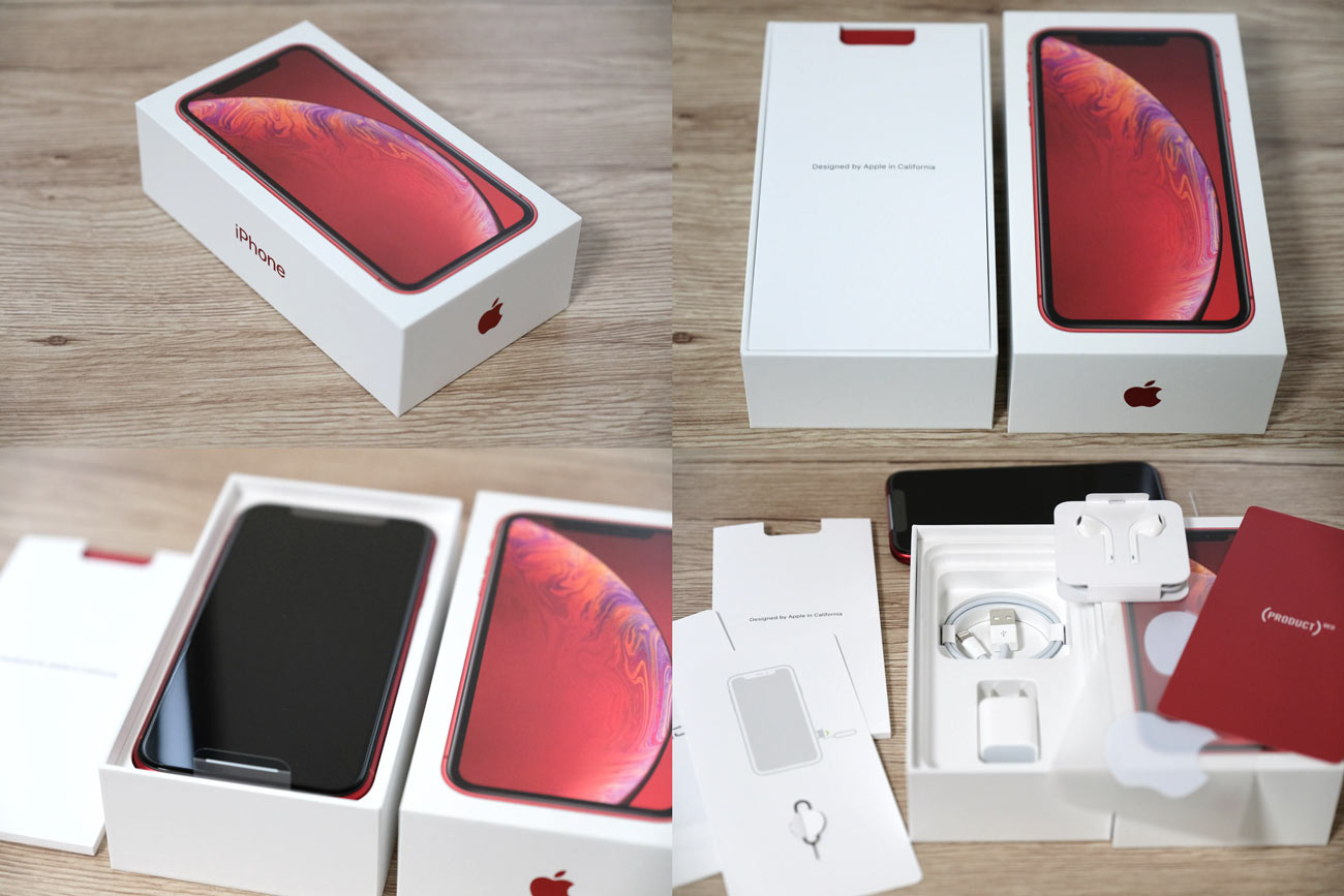 iPhone XR パッケージと付属品