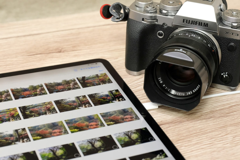 iPad Pro 12.9(第3世代)にカメラ接続