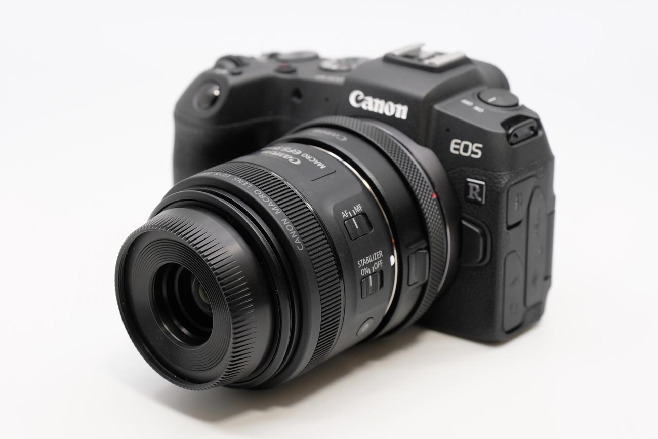 EOS RP EFマウントアダプタでEF-Sレンズ装着