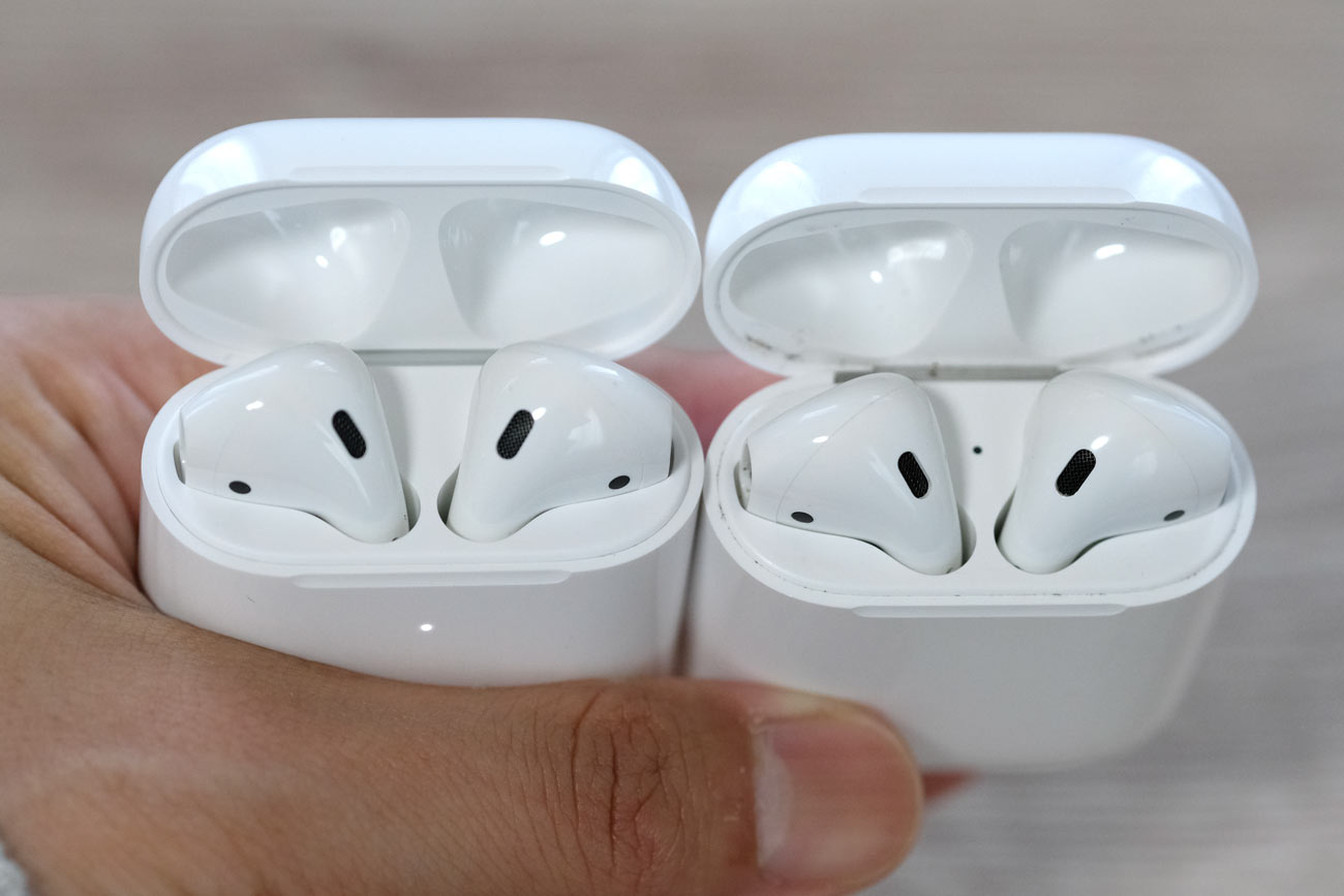 AirPods(第2世代)とAirPods(第1世代)