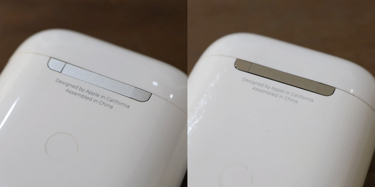 ワイヤレス充電ケースとケーブル充電ケース