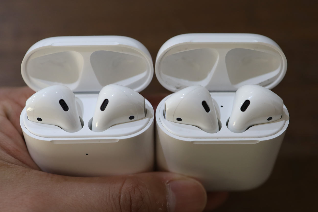 AirPods ワイヤレス充電対応ケースと非対応ケース