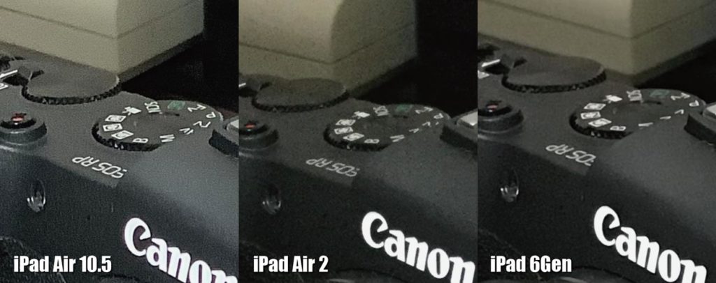 iPad Air 3、iPad Air 2、iPad カメラの画質を比較(拡大2)