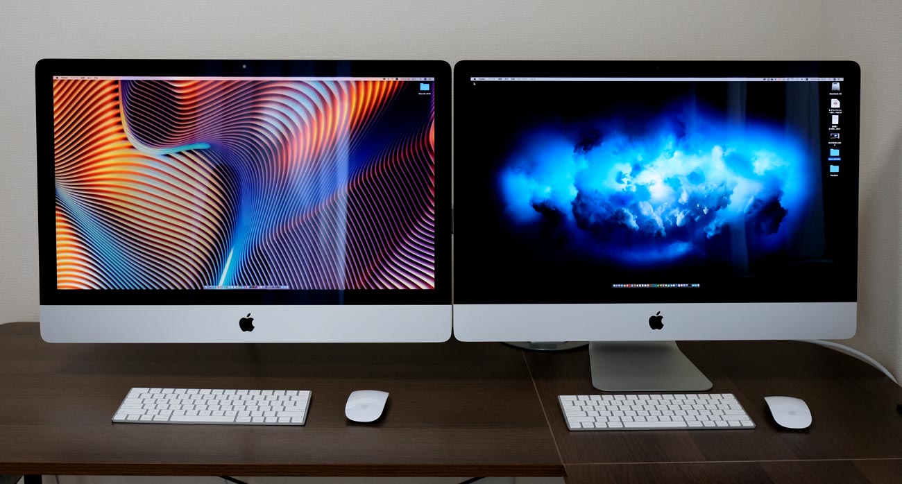 iMac VESAマウントアダプタモデルと通常モデル