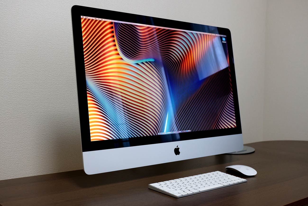 iMac 27インチ スタイルを横斜めから