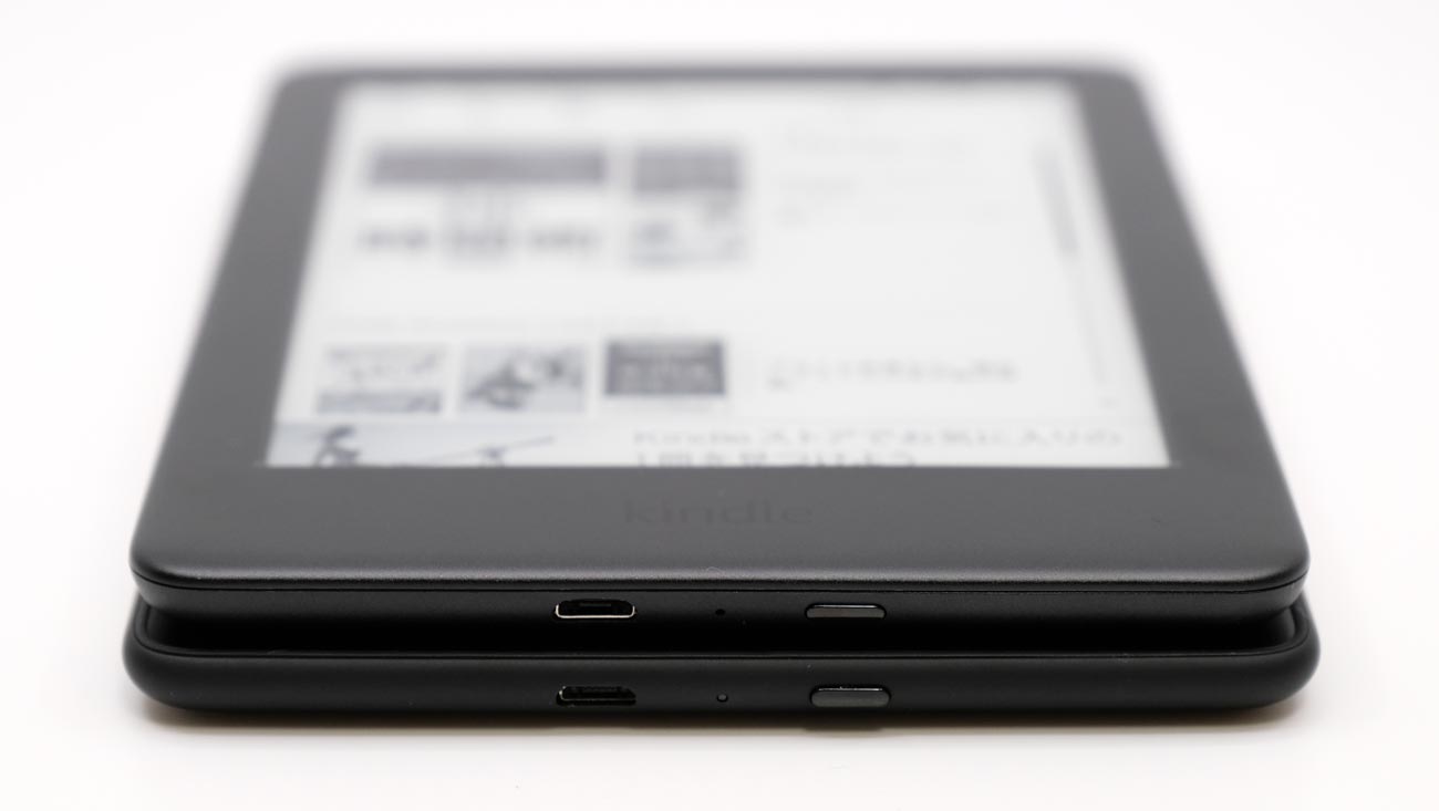Kindle 2019とKindle Paperwhite 充電ポート