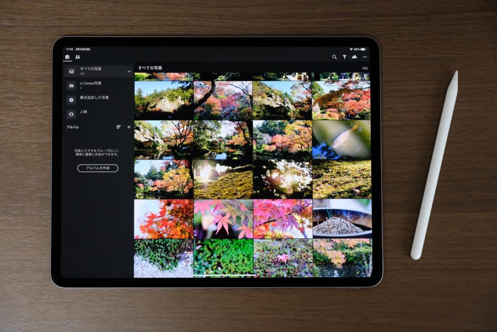iPad Pro 12.9インチ(第3世代)Lightroom CC