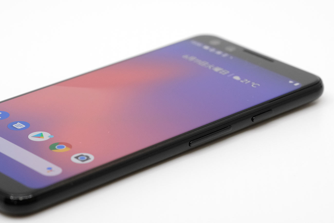 Pixel 3 サイドボタン