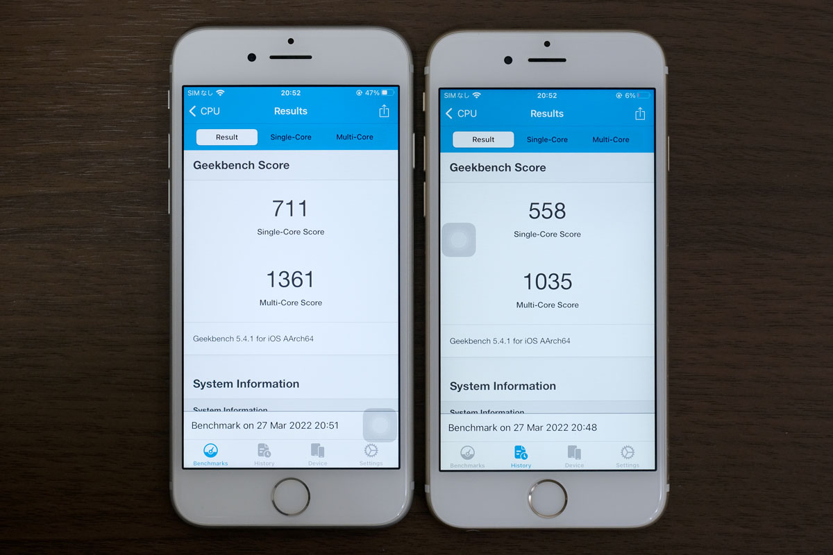 iPhone 7 A10 Fusionの性能比較