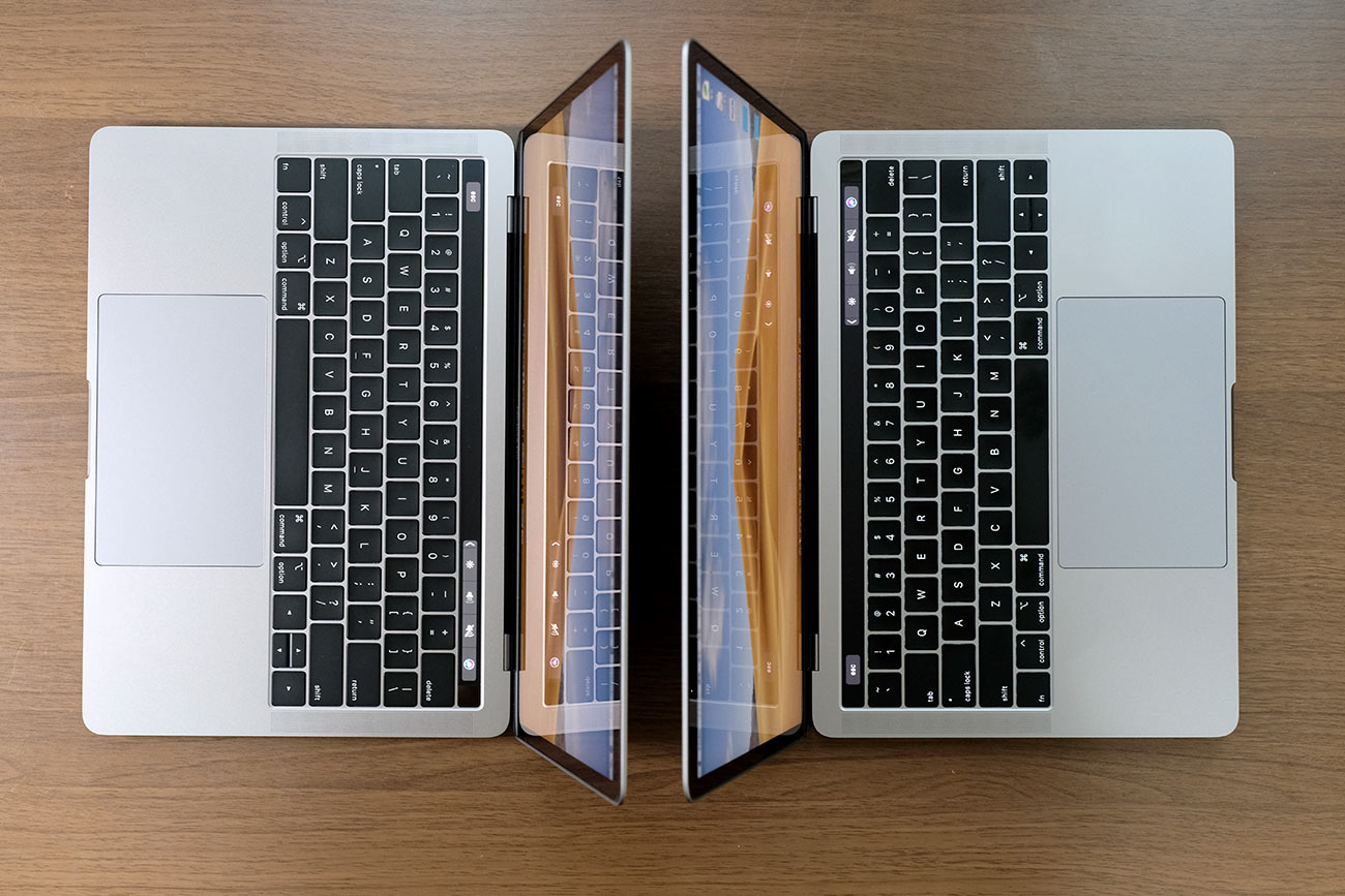 MacBook Pro 13インチ(2019)vs(2018)外観