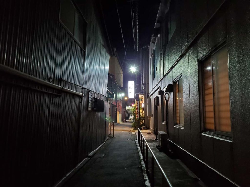 Galaxy S10 標準カメラの画質(夜の街)