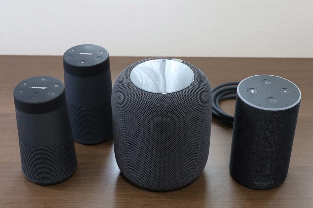 HomePodのサイズ感を比較