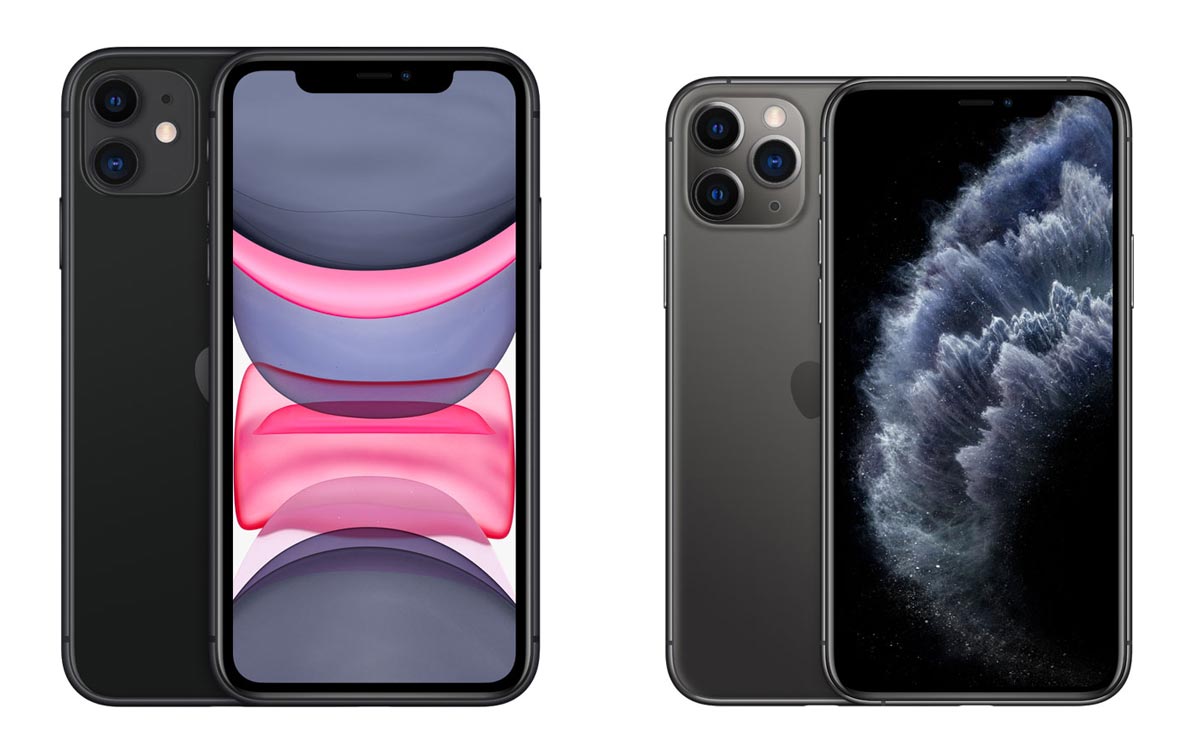 iPhone 11とiPhone 11 Proのサイズ比較