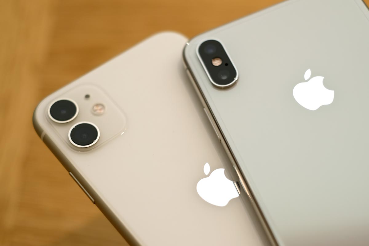 iPhone 11のホワイトの色合い