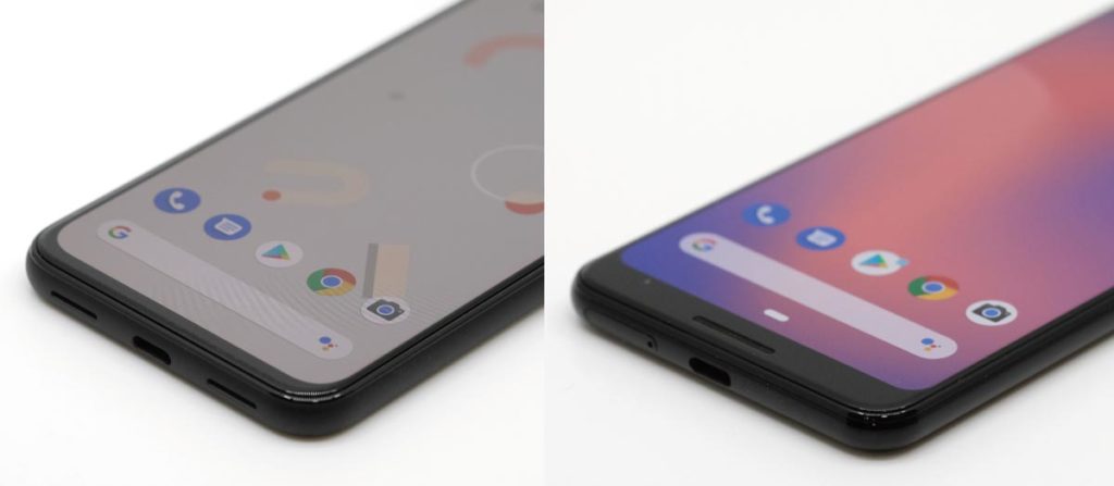 Pixel 4とPixel 3のディスプレイ比較