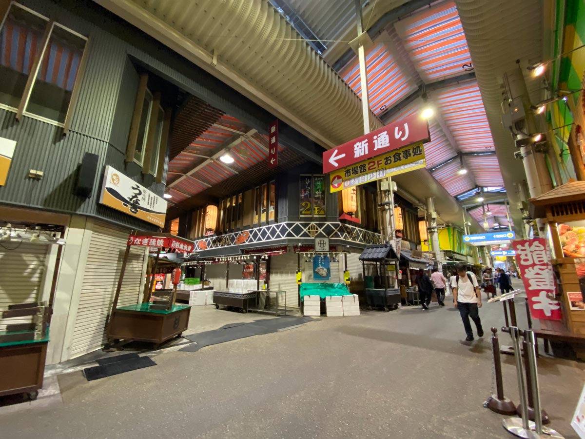 iPhone 11 Proの広角カメラ（近江町市場）