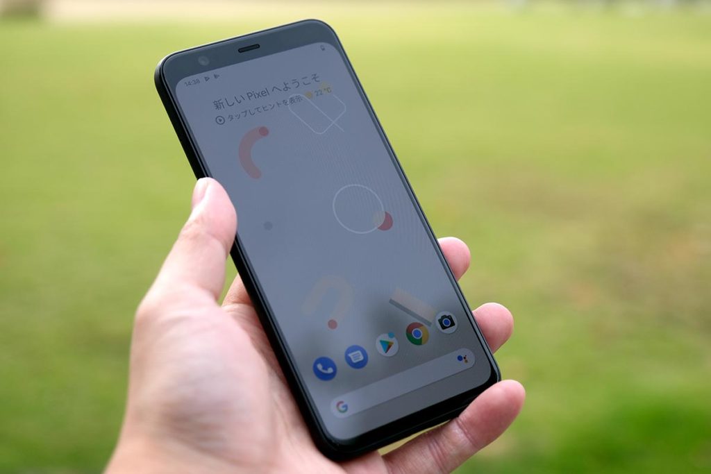 Pixel 4 ディスプレイ