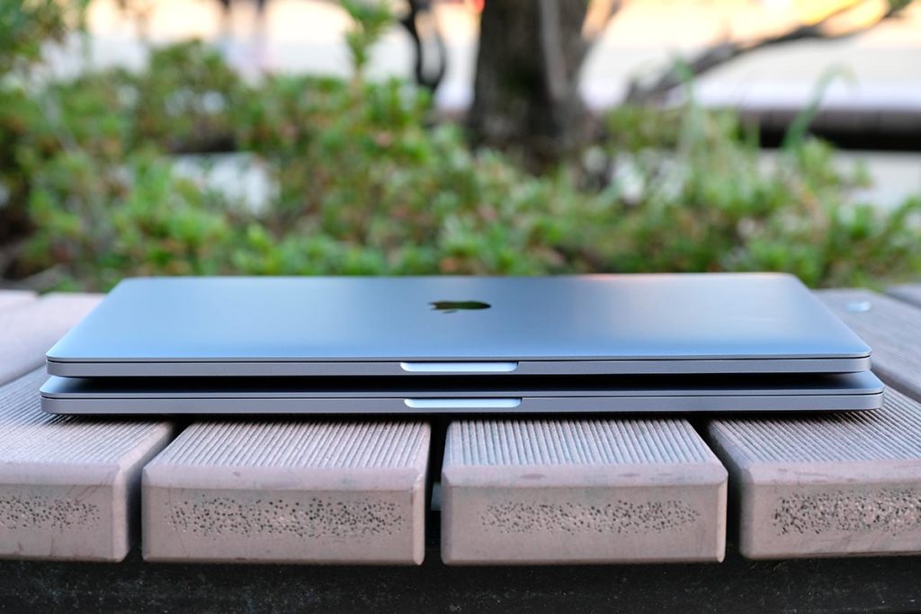 MacBook Pro 15インチと16インチのサイズ差