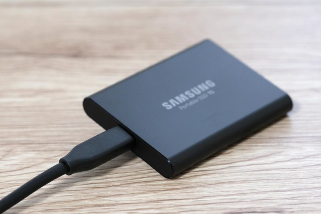 T5 Portable SSD 接続状態