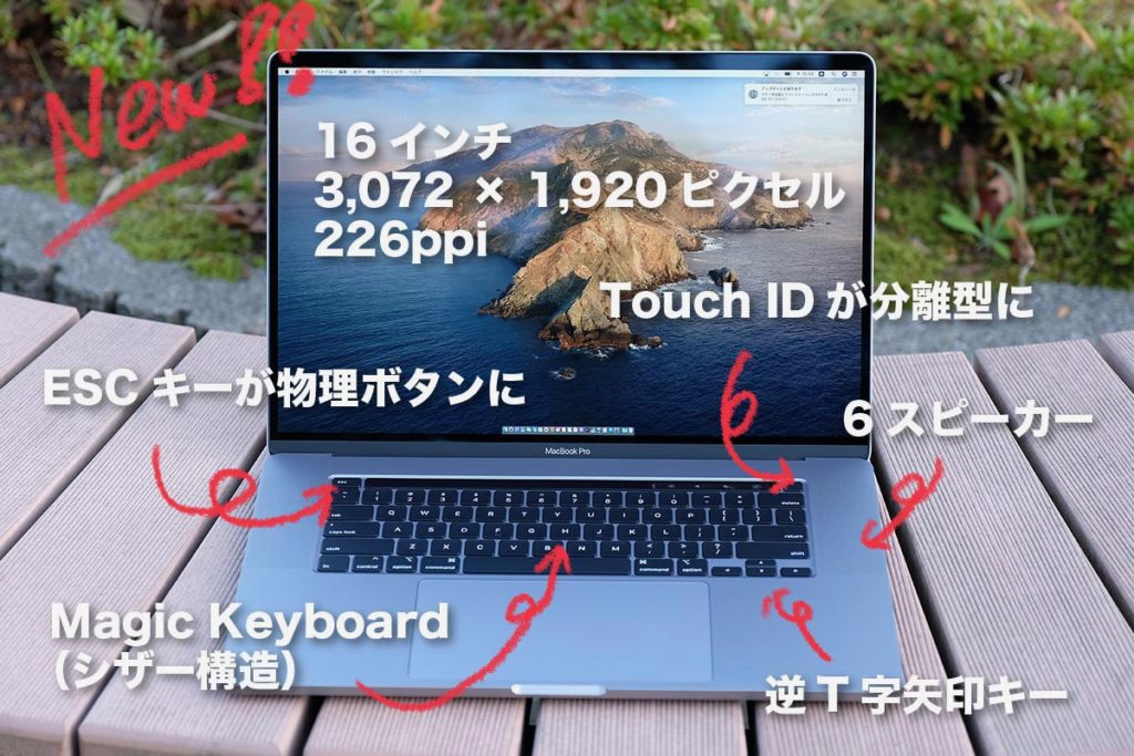 MacBook Pro 16インチの特徴