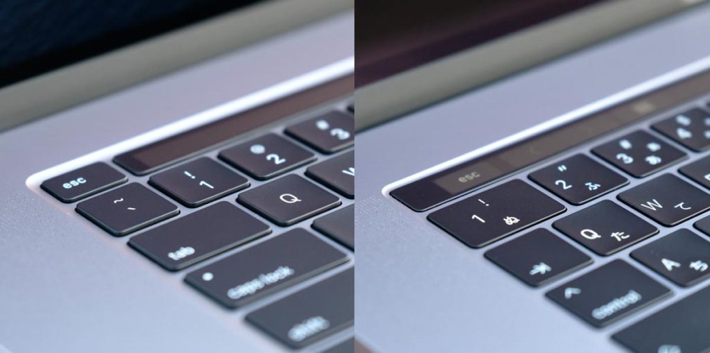 Magic Keyboardとバタフライ構造のキーボード