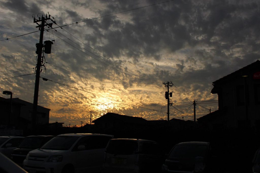 EOS Kiss X7 + EF-S 18-55mm 夕日撮影