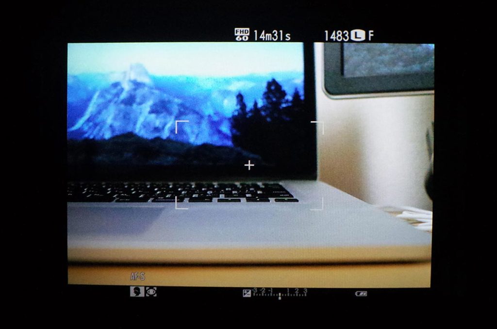 X-T10 EFVの画面