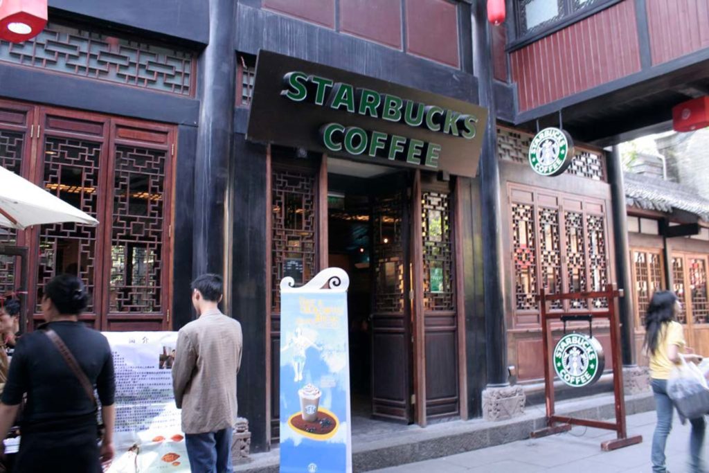 中国成都のスタバ