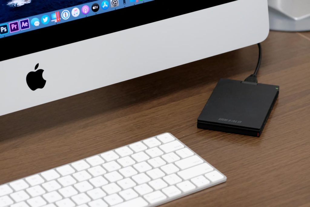 iMacのバックアップストレージに