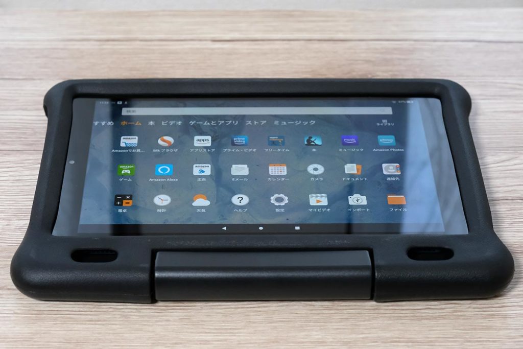 Fire HD 10にキッズケースを取り付け
