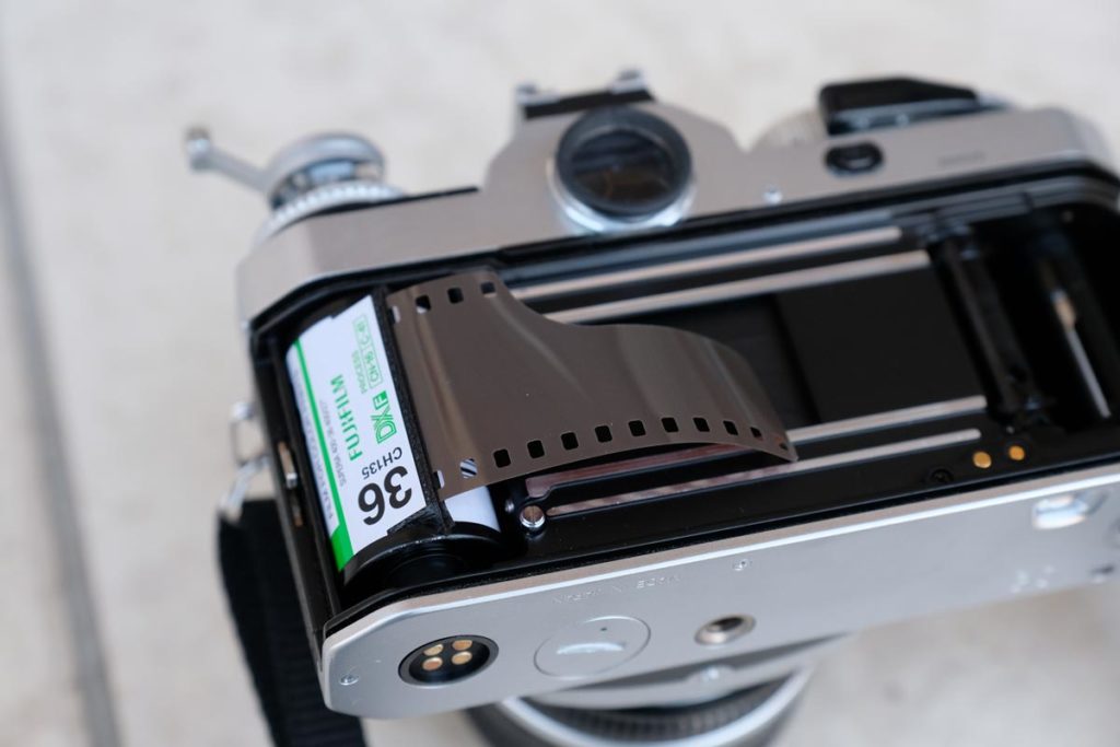 フィルムをセッティングする