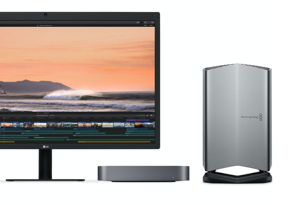Mac miniとBlackmagic eGPU Pro