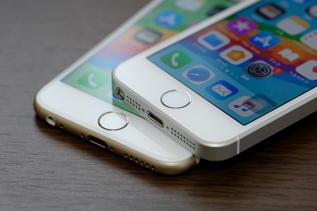 iPhone 6sとiPhone SEのホームボタン