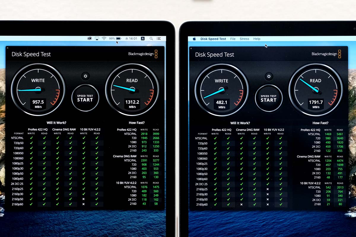 MacBook Air 2020のストレージ性能