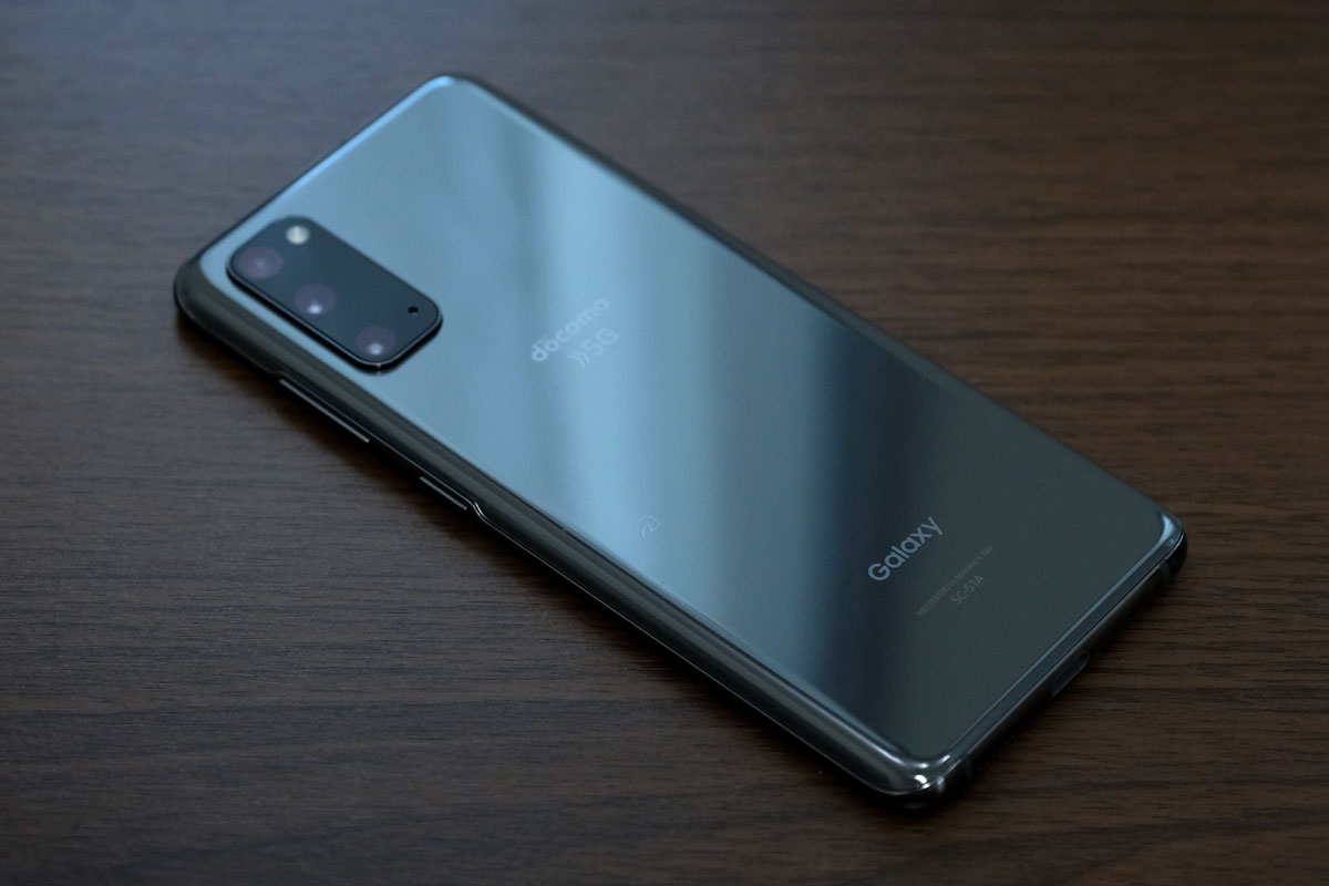 Galaxy S20 5Gの背面パネル