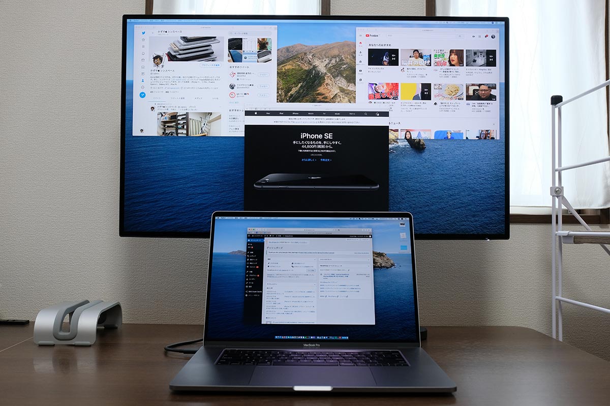 BenQ PD3220UとMacBook Pro 16