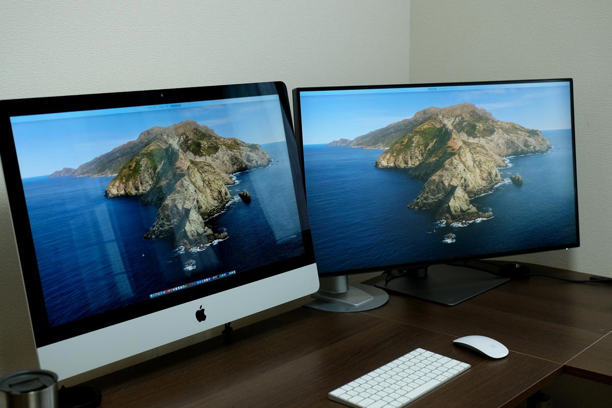 iMac 27インチとBenQ PD3220U