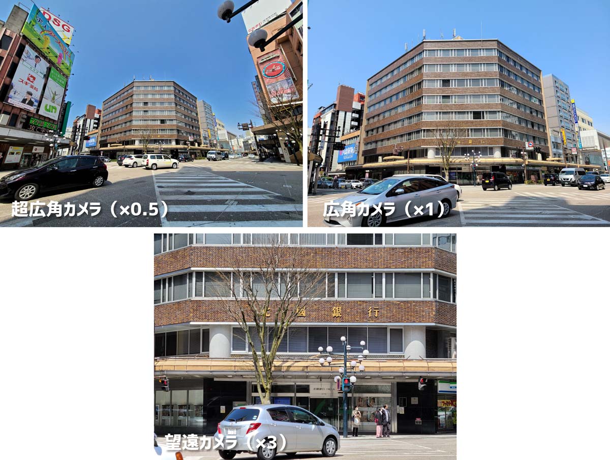 Galaxy S20 5Gのカメラ画角